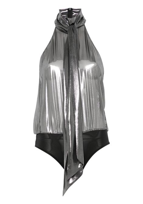 Silver metallic-finish Loulou bodysuit The new arrivals - women THE NEW ARRIVALS | Body | NA00600290361SLVR